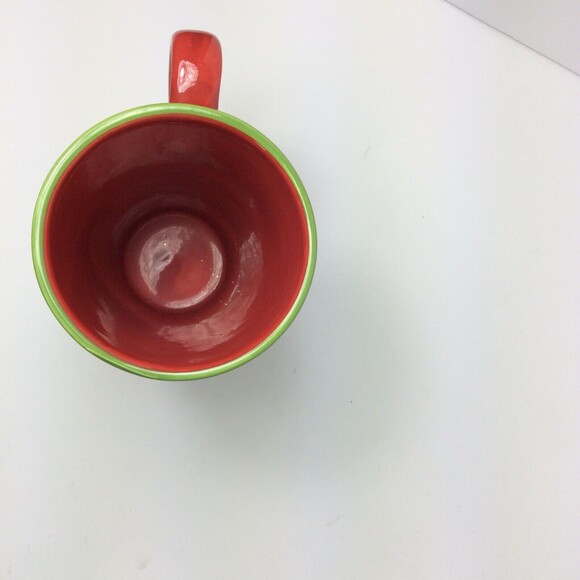 Target Home Sleddin Hill Snowman 18oz Red Latte Coffee Mug Cup Christmas Winter - Picture 5 of 7